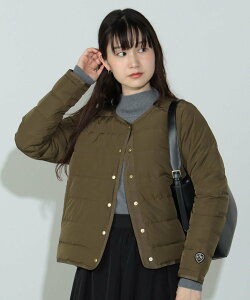 BEAMS HEART 【定番】【ヒットアイテム】BEAMS HEART / フレンチ ショートダウンジャケット インナーダウン ビームス ハート ジャケット・アウター ダウンジャケット・ダウンベスト カーキ ブラック ベージュ【送料無料】