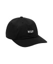 ハフ  帽子 メンズ HUF HUF SET OG CV 6 PANEL HAT ロゴ キャップ 帽子 ハフ 帽子 キャップ ブラック ベージュ【送料無料】