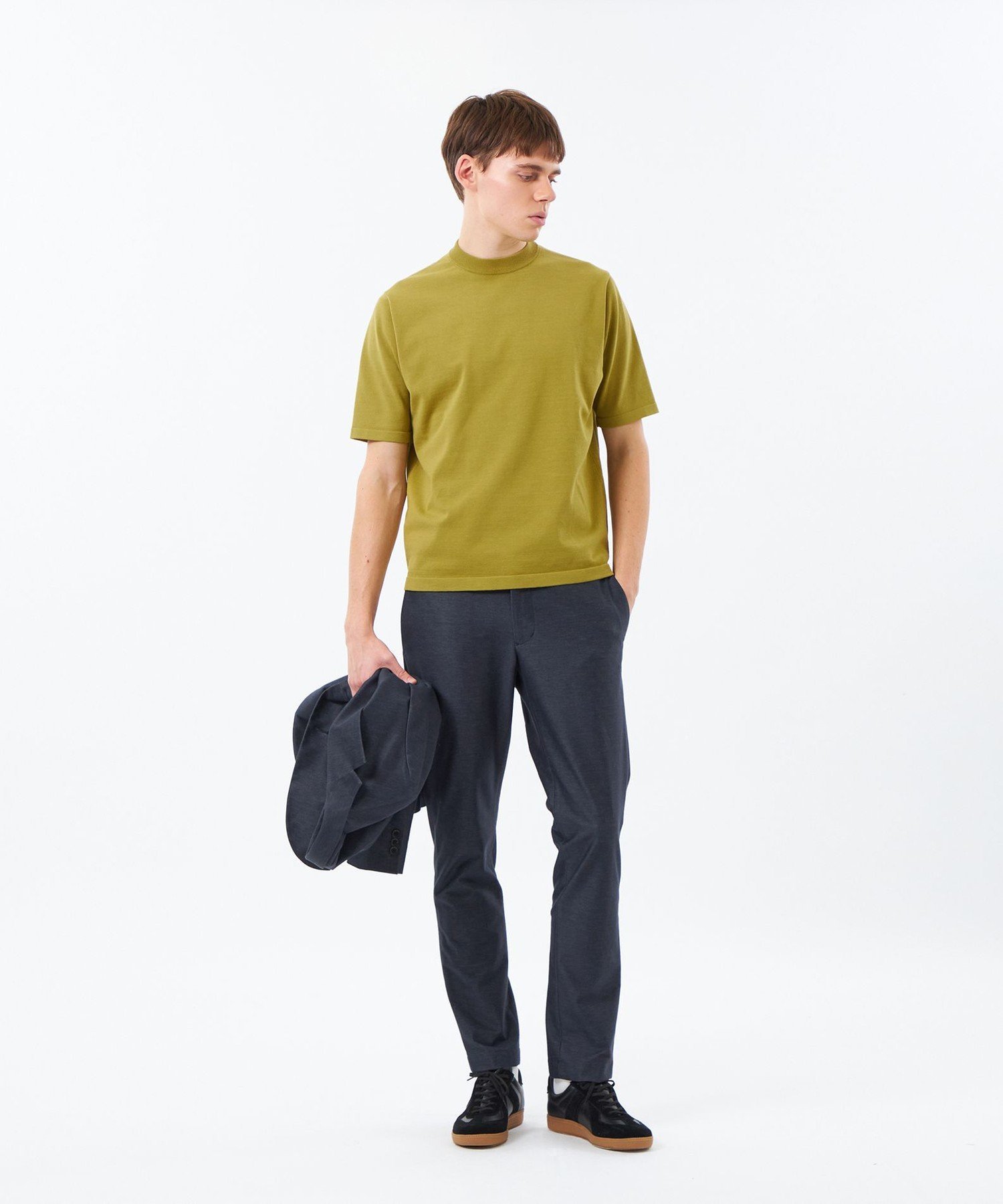 MACKINTOSH PHILOSOPHY 【WEB&一部店舗限定】テーラードジャージー パンツ スーピマデニムライクジャージー マッキントッシュ フィロソフィー パンツ スラックス・ドレスパンツ ネイビー【送料無料】