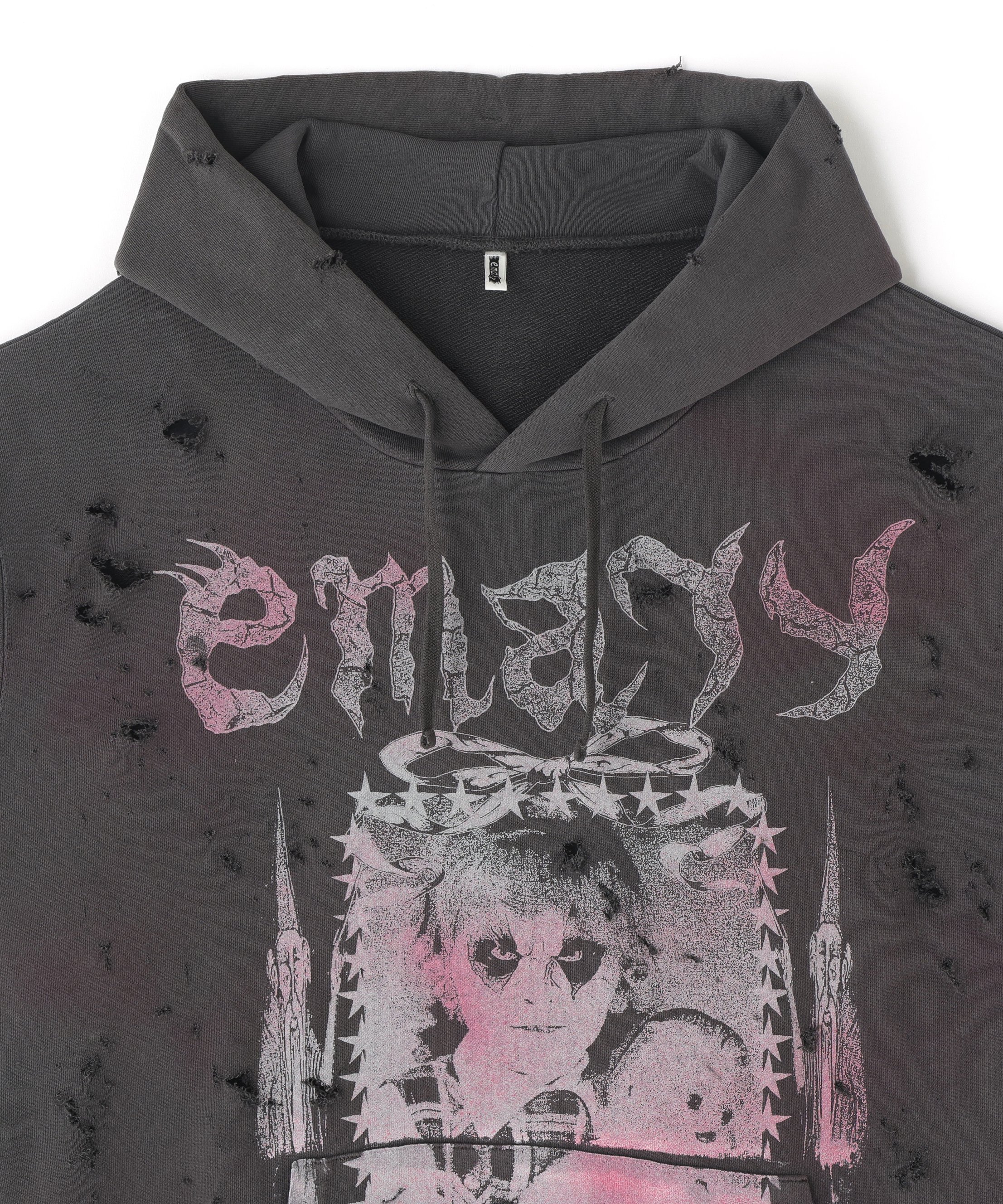LHP emary/エメリー/Psyco Candy Nosleeve Hoodie エルエイチピー トップス ノースリーブ・タンクトップ ブラック【送料無料】