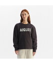 【SALE/40%OFF】AIGLE ロゴクルーネックスウェットシャツ トレーナー エーグル トップス スウェット・トレーナー ネイビー ブラウン【送料無料】