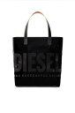 【SALE／40 OFF】DIESEL レディース トートバッグ PVC ディーゼル バッグ トートバッグ ブラック【送料無料】