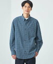 【SALE/70%OFF】UNITED ARROWS green label relaxing FINE BASIC クリンプ チェック ビッグ ボタンダウン ...