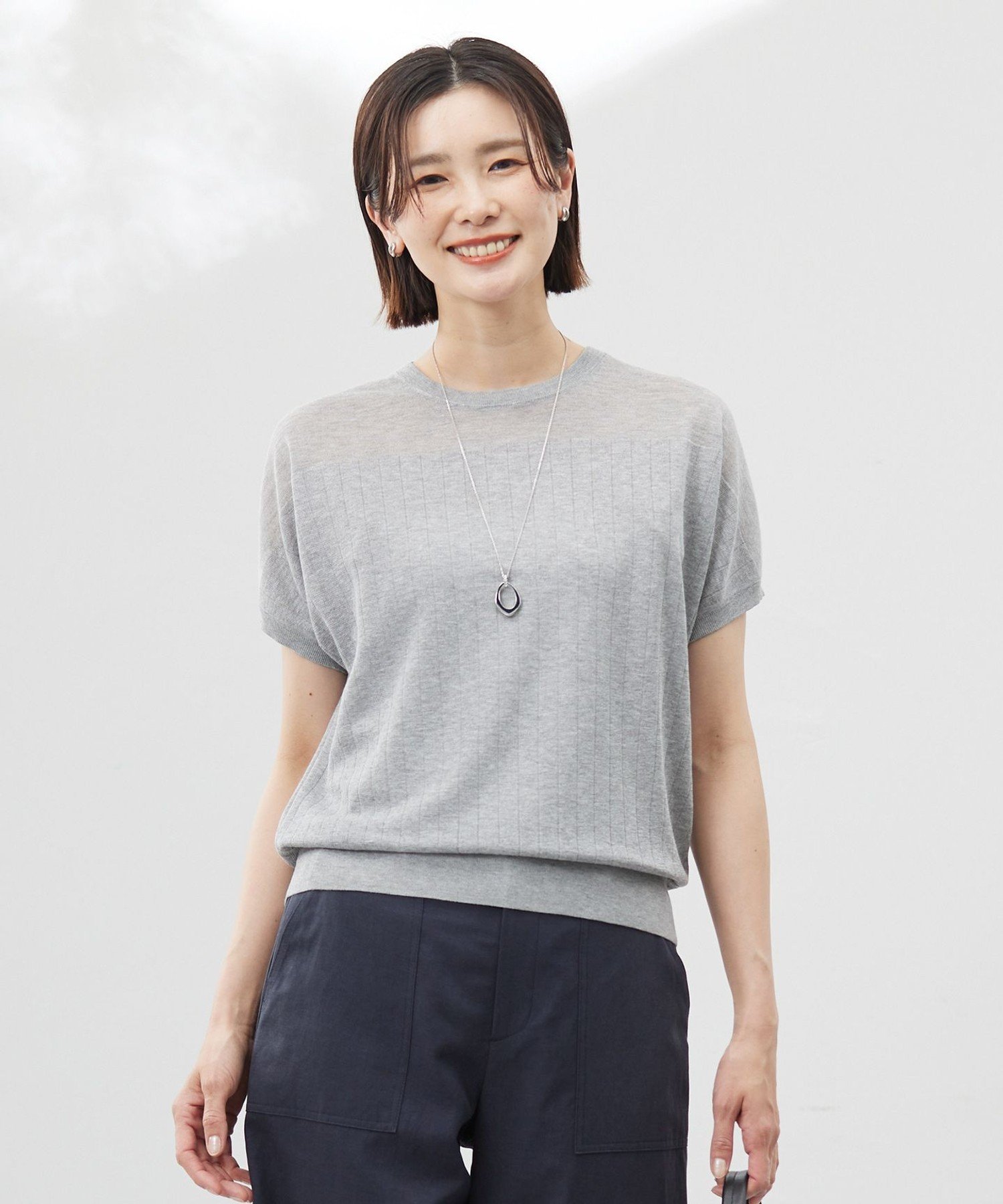 J.PRESS 【WEB限定カラーあり・洗える】Vis/Peスパーク ストライプ ニット ジェイプレス トップス ニット ブラウン グレー ベージュ イエロー