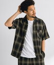 Sonny Label 【予約】オンブレチェックショートスリーブシャツ サニーレーベル トップス シャツ・ブラウス ネイビー ブラック【送料無料】