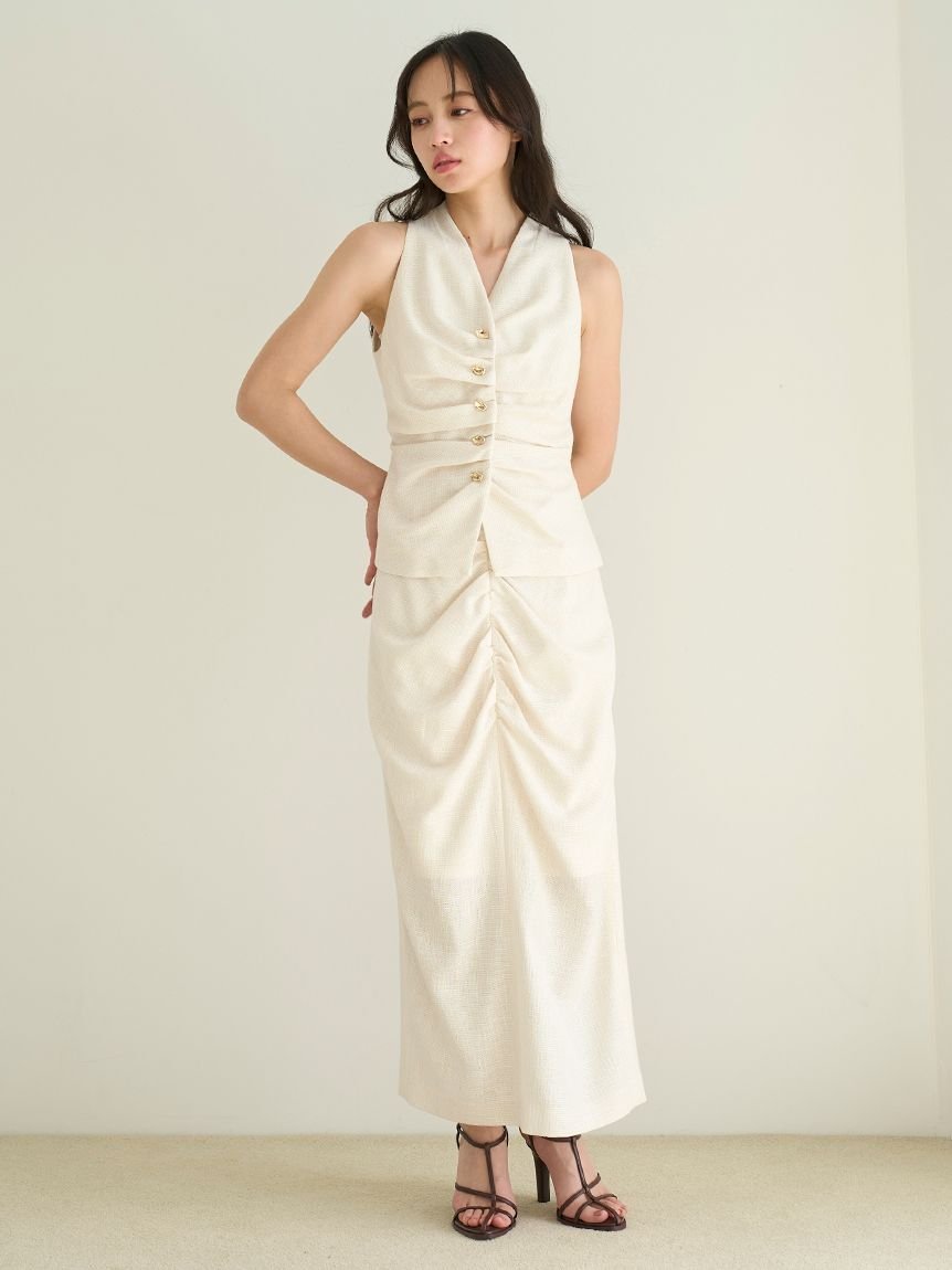 SNIDEL ギャザータイトスカート スナイデル スカート ロング・マキシスカート【送料無料】