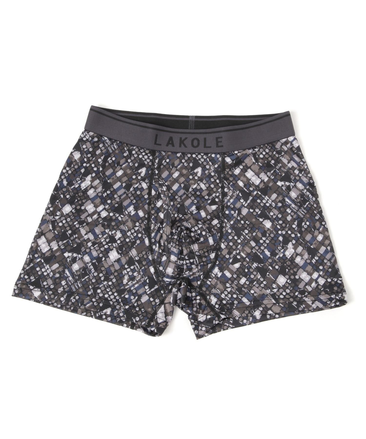 LAKOLE 幾何学柄パターンボクサーパンツ ラコレ インナー・ルームウェア ボクサーパンツ・トランクス ..