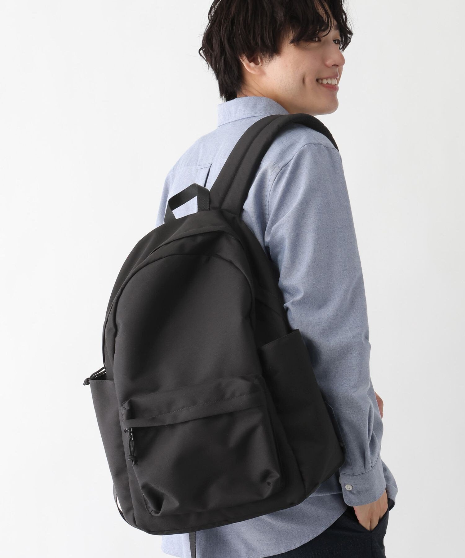 GLOBAL WORK Water-Repellent Daypack / 660213 Global Work Bag Backpack Black Green Navy [Free Shipping]
