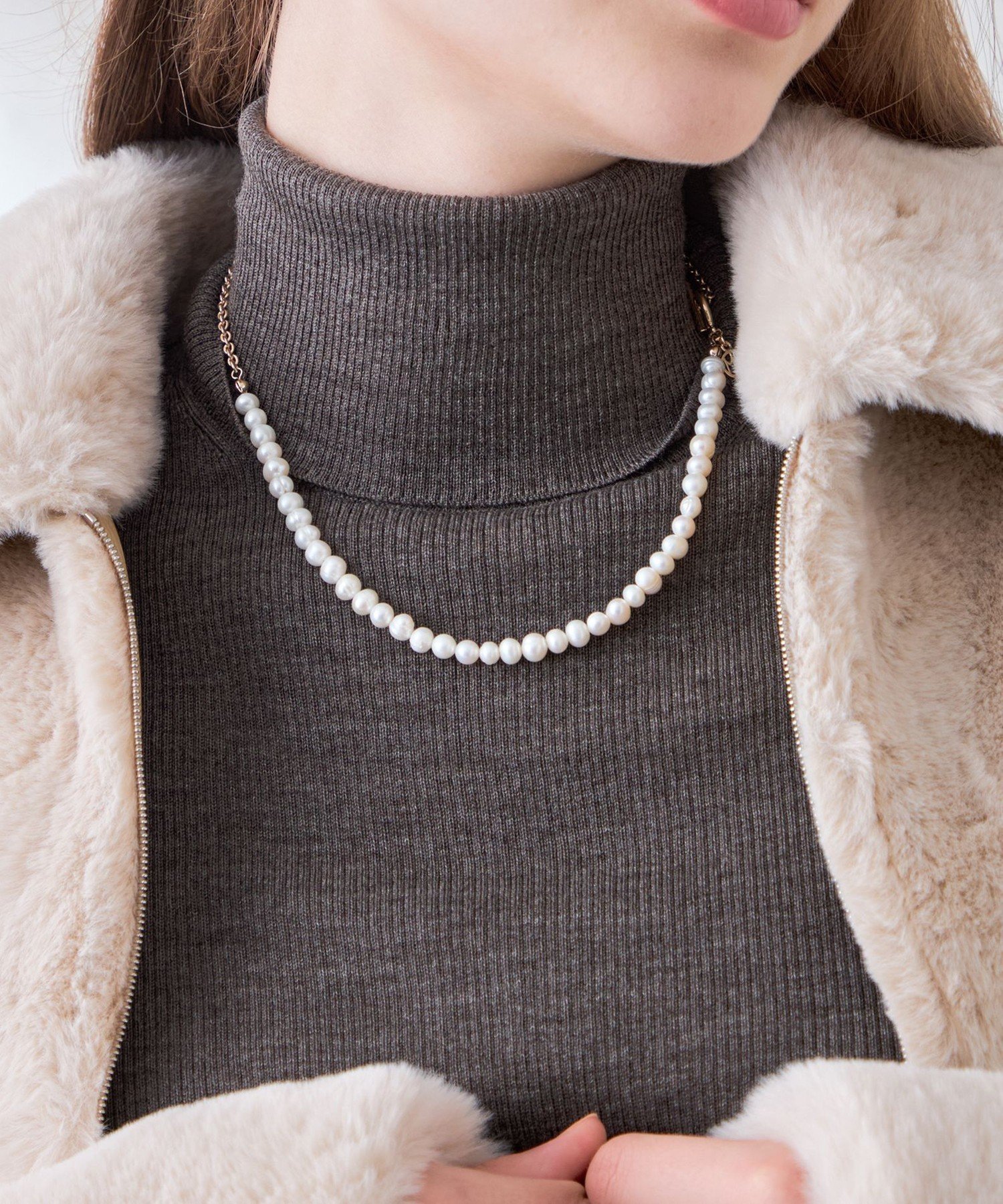 淡水パールネックレス マッキントッシュ ロンドン アクセサリー・腕時計 ネックレス ゴールド