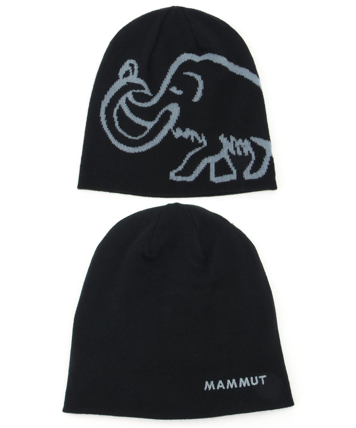 MAMMUT MAMMUT/(U)【公式】マムート ロゴ ビーニー リバーシブル ニット帽 マムート 帽子 ニット帽・ビーニー ブラック【送料無料】