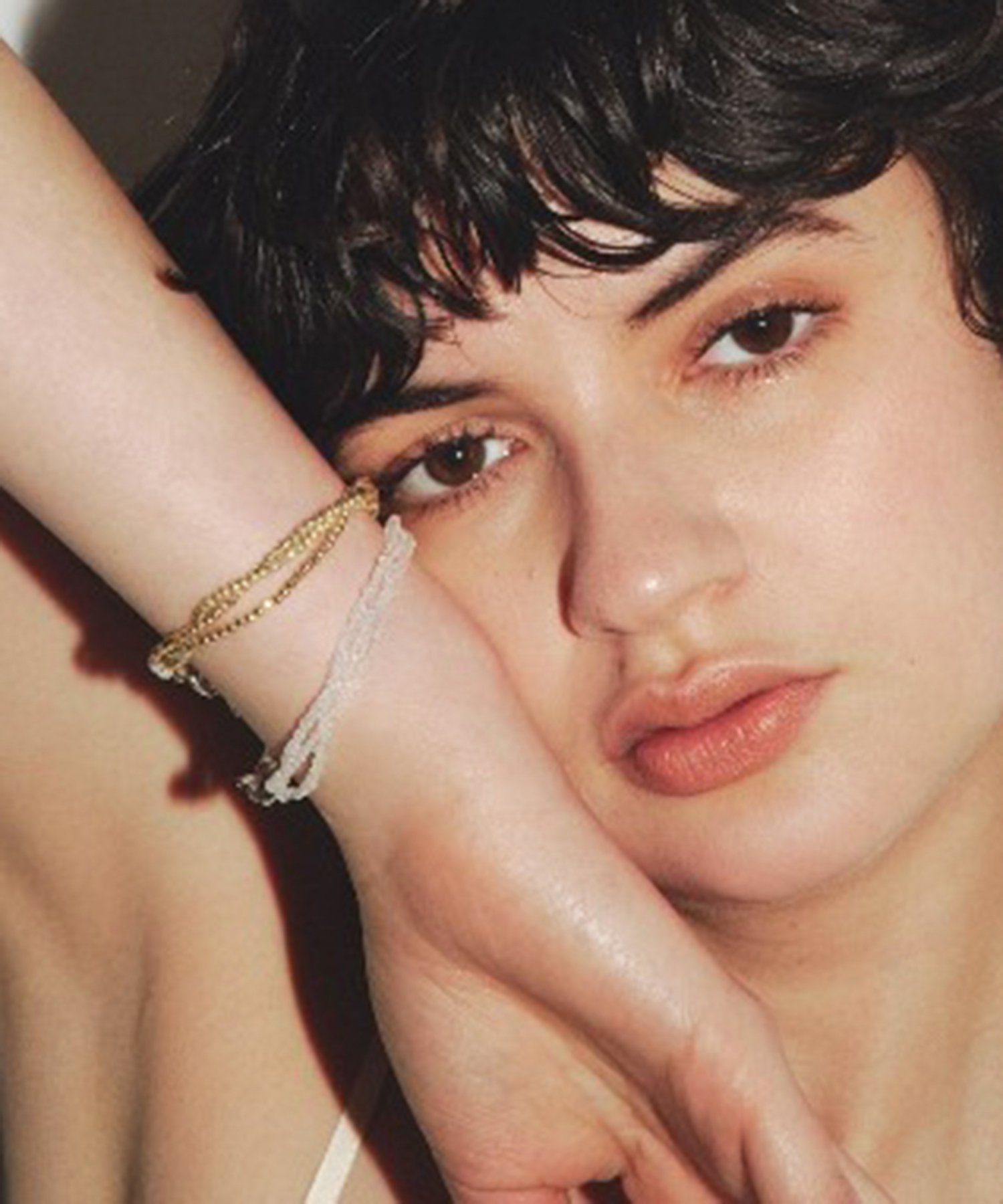 les bon bon les bon bon/crystal emotion bracelet クリスタル エモーション ブレスレット 水晶 淡水パール ジュ...