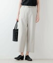 【SALE/31%OFF】NEWYORKER WOMEN L-SIZE 【L】リサイクルポリエステルシャンブレー サイドギャザーストレートパンツ ニューヨーカー...
