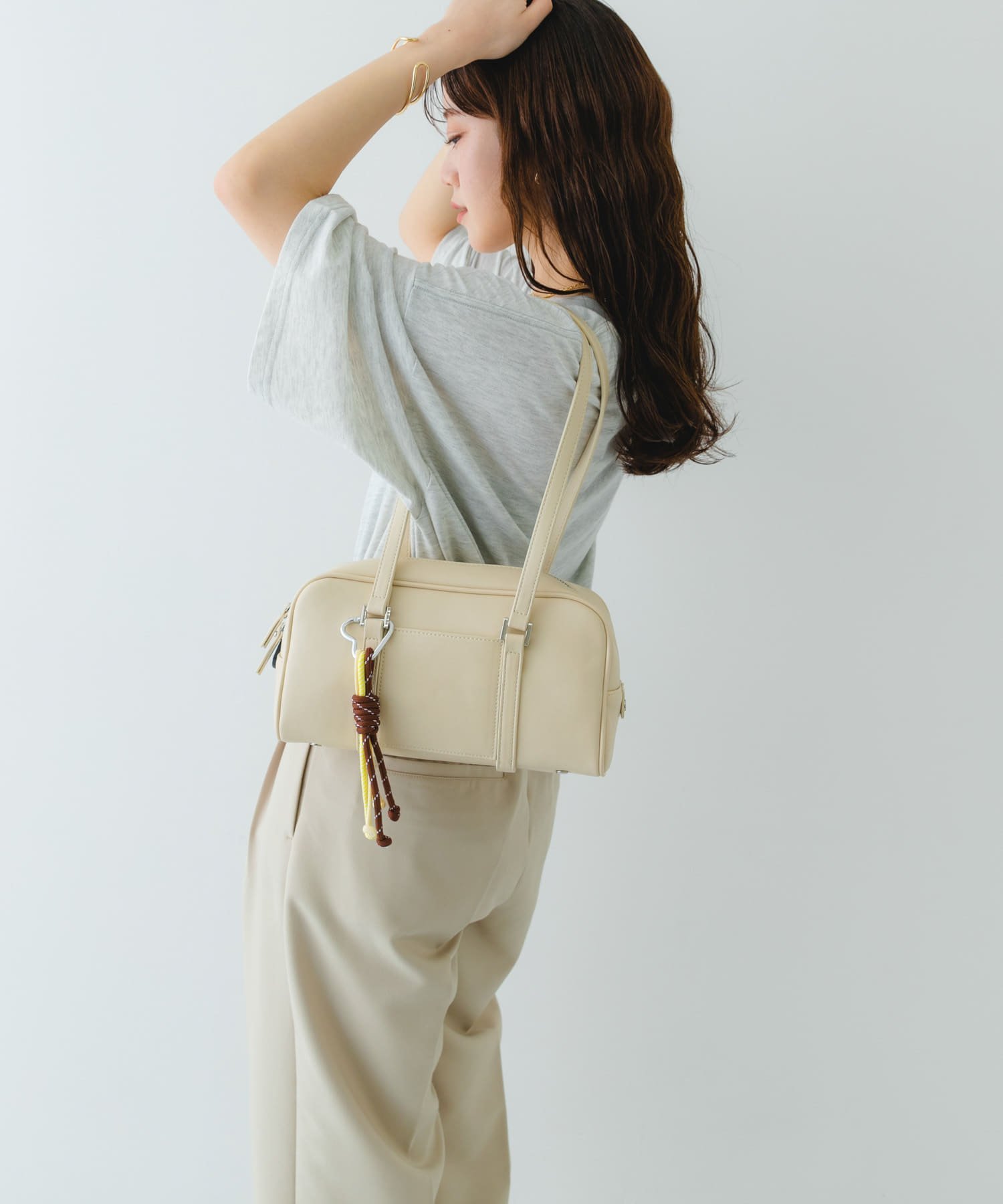 【SALE／50%OFF】RODE SKO ヨコナガボストンバッグ ロデスコ バッグ ボストンバッグ レッド ブルー ブラック ホワイト【送料無料】のサムネイル