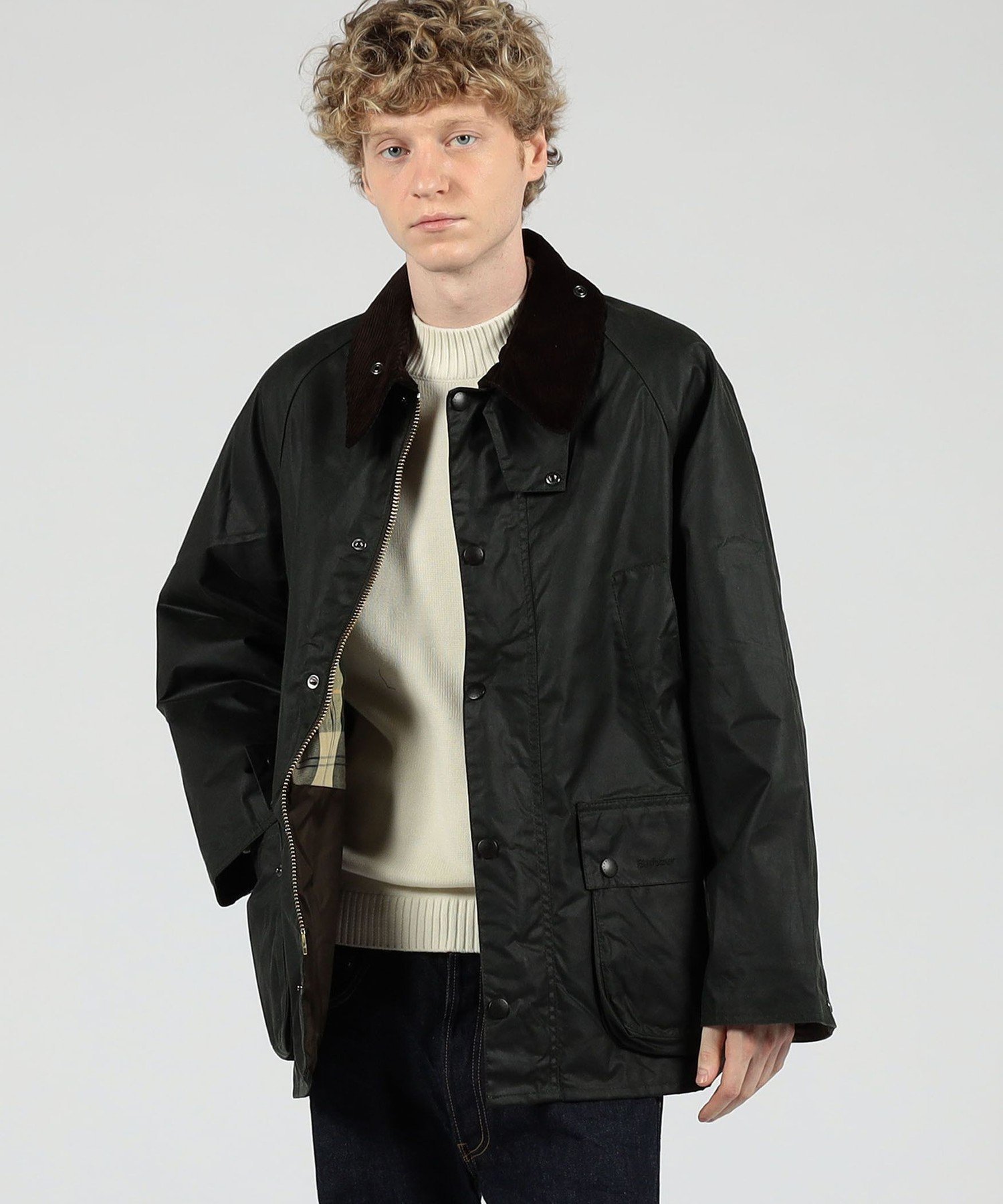 TOMORROWLAND BUYING WEAR Barbour BEDALE ワックスコットン ブルゾン トゥモローランド ジャケット・アウター ブルゾン・ジャンパー カーキグリーン ブラック【送料無料】
