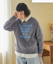 【SALE/20%OFF】LBC with Life コットンロゴトレーナーTEE エルビーシー トップス その他のトップス イエロー ブルー ホワイト グレー
