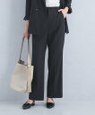 UNITED ARROWS green label relaxing ライト カチリラ ストレート パンツ -ウォッシャブル・ストレッチ・防シワ・接触冷感- ユ...