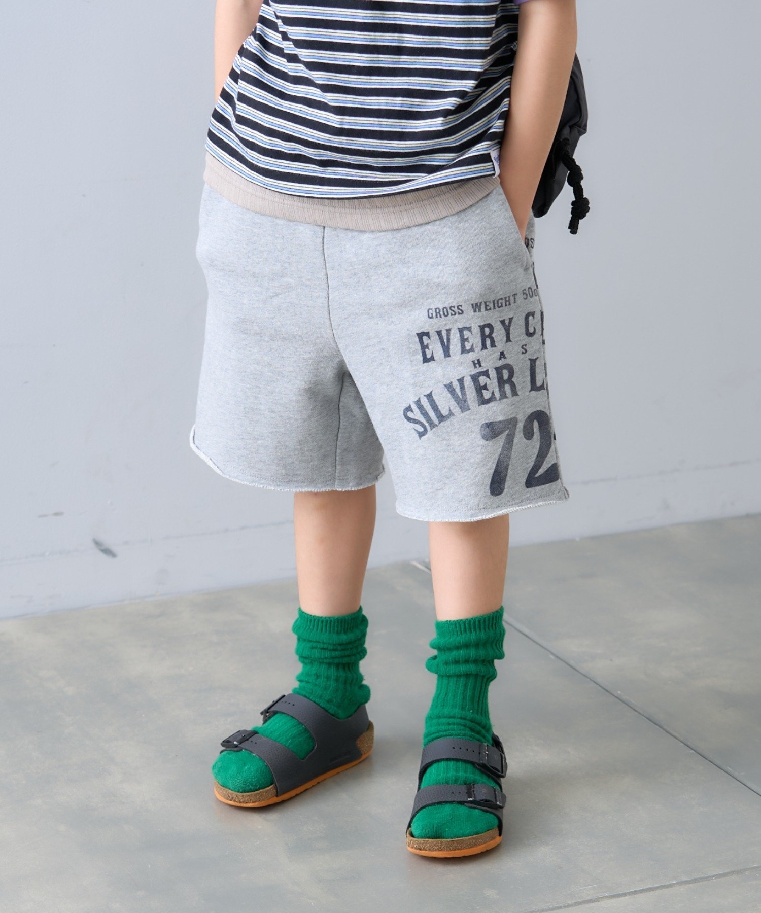 【SALE／77%OFF】CIAOPANIC TYPY 【KIDS】ピグメント加工スウェットプリントショーツ チャオパニックティピー パンツ その他のパンツ グレー オレンジのサムネイル