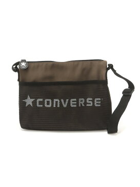 CONVERSE CONVERSE/(U)CV_Classic Sacoche ハンドサイン バッグ ショルダーバッグ グレー ブラウン ブラック