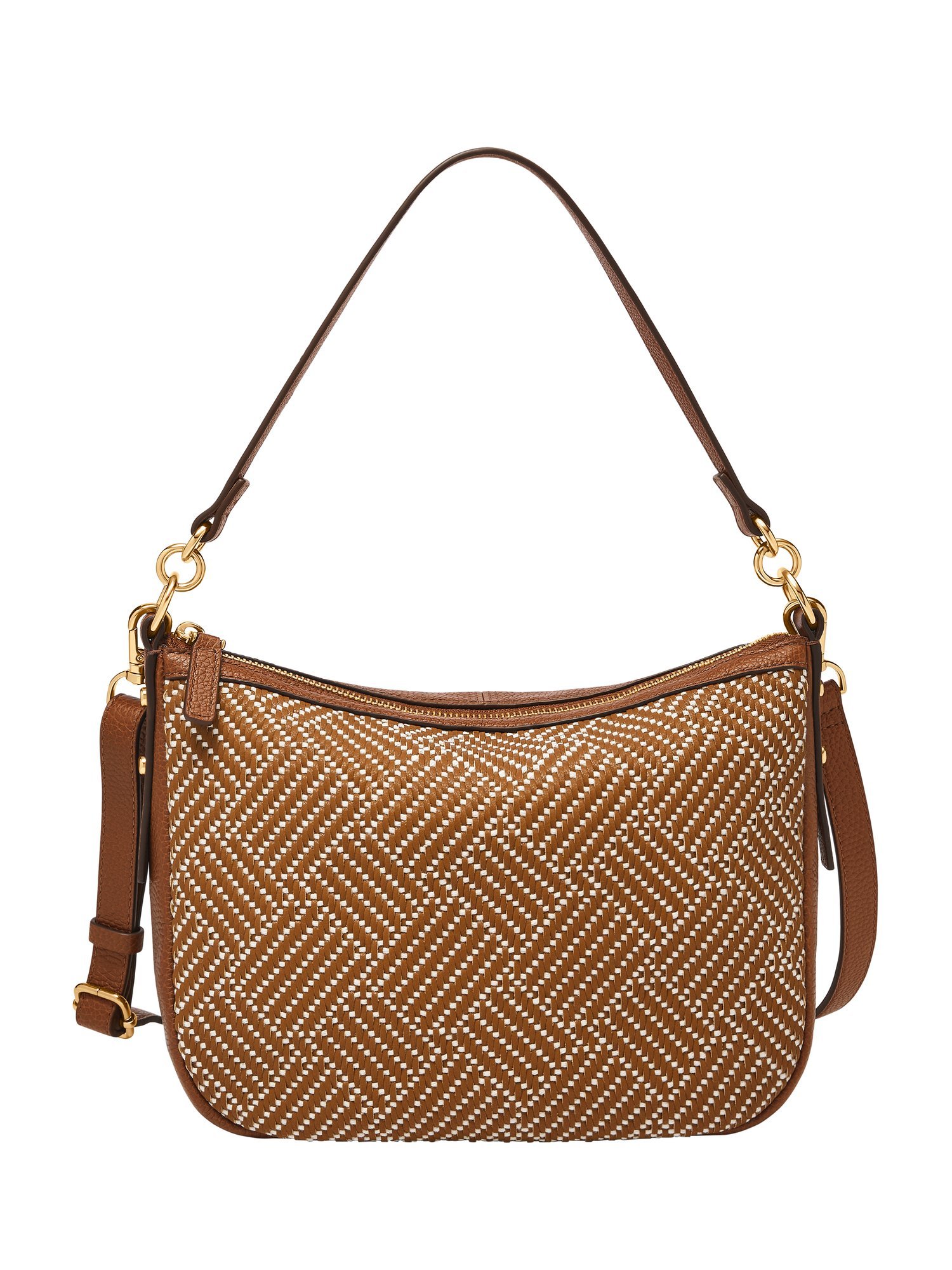 FOSSIL フォッシル 斜めがけバッグ レディース PVC/PU ブラウン スマホ収納可 ZB11199994 フォッシル バッグ ショルダーバッグ ブラウン
