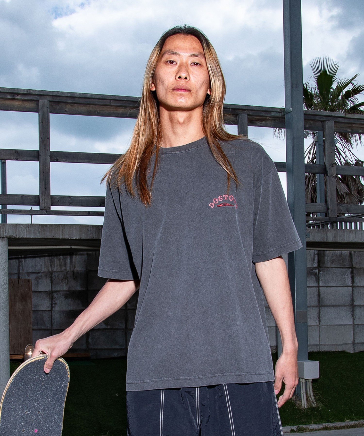 QUIKSILVER DTQS PG LETTER PRINT 【2026年夏モデル】 クイックシルバー トップス カットソー・Tシャツ ブラック ホワイト