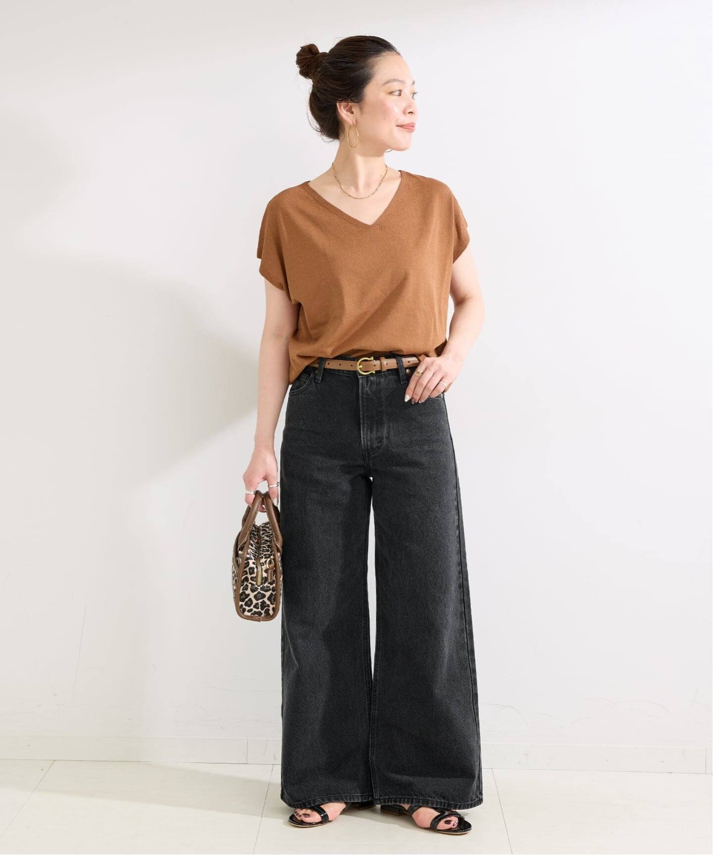 《予約》ウォッシャブル / Lee / リー 別注 Wide Pants ベーセーストック パンツ ジーンズ・デニムパンツ ブラック ブルー