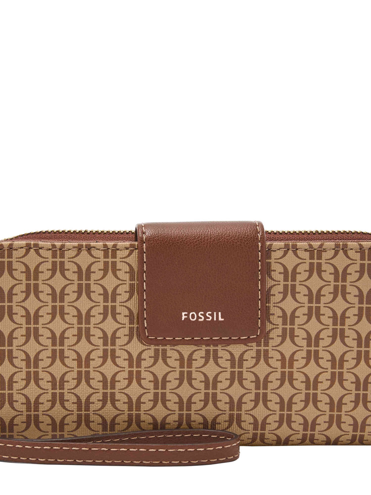 【SALE／60%OFF】FOSSIL フォッシル クラッチバッグ レディース PVC ブラウン SWL2246268 フォッシル バッグ クラッチバッグ ブラウン【送料無料】