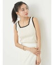 【SALE/30%OFF】earth music&ecology スカラップニットタンクトップ アースミュージック&エコロジー インナー・ルームウェア その他の...