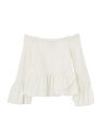 【SALE/71%OFF】dazzlin シャーリングペプラムブラウス ダズリン シャツ/ブラウス【RBA_S】【RBA_E】