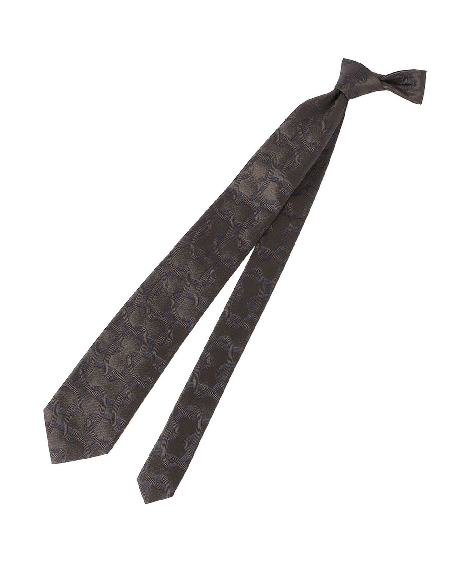 【SALE/30%OFF】EPOCA UOMO ジオメ連結柄シルクタイ エポカ スーツ・フォーマル スーツ系小物 ブラウン【送料無料】