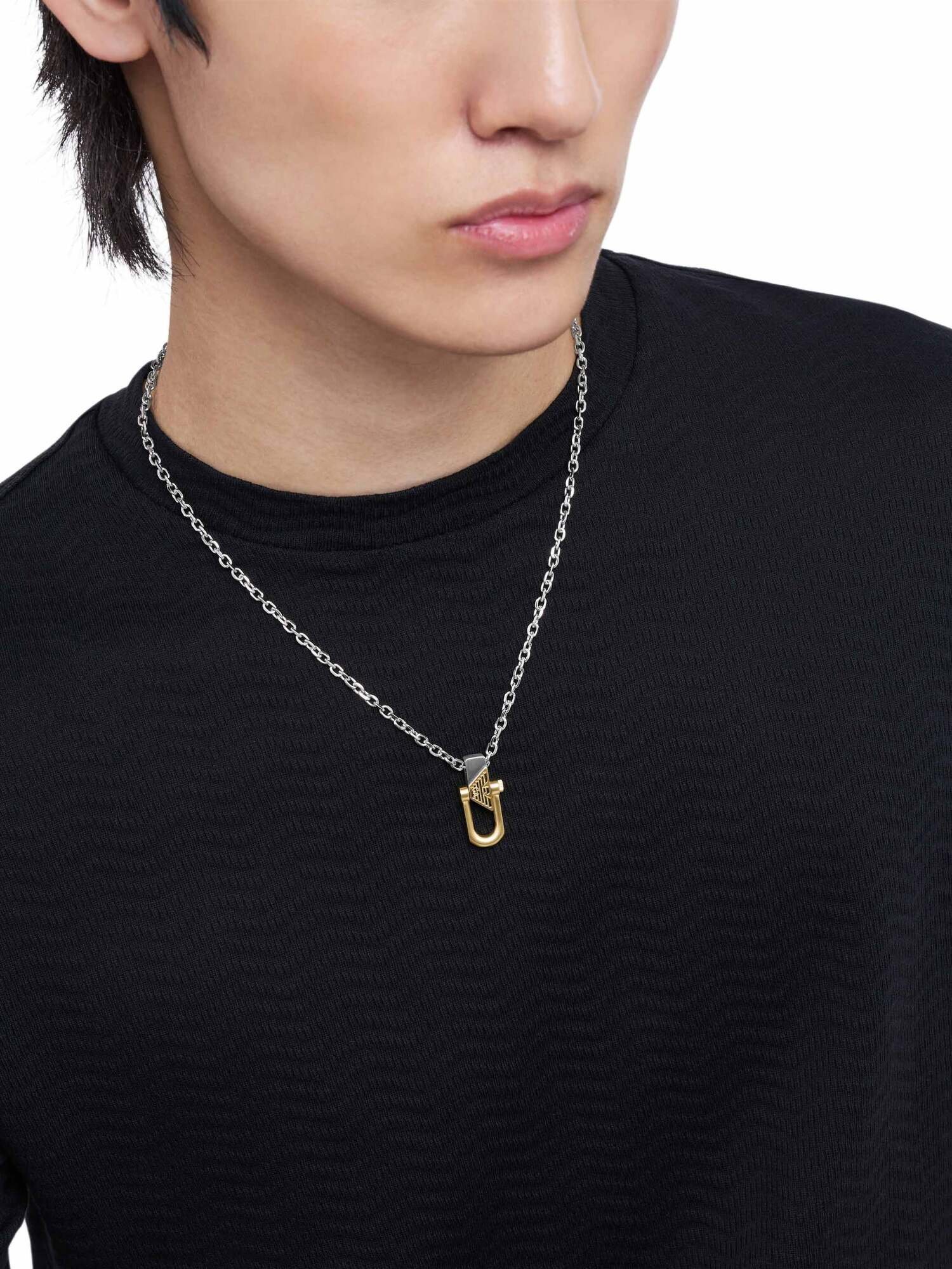 エンポリオ・アルマーニ アクセサリー メンズ ネックレス シルバー EGS3243040 ウォッチステーションインターナショナル アクセサリー・腕時計 ネックレス シルバー