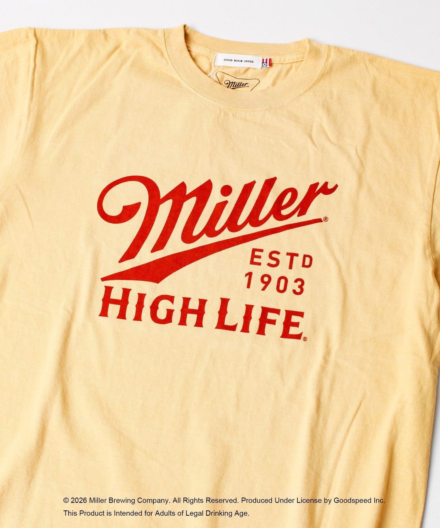 【GOOD ROCK SPEED/グッドロックスピード】Miller Tシャツ フレディ アンド グロスター トップス カットソー・Tシャツ ホワイト イエロー