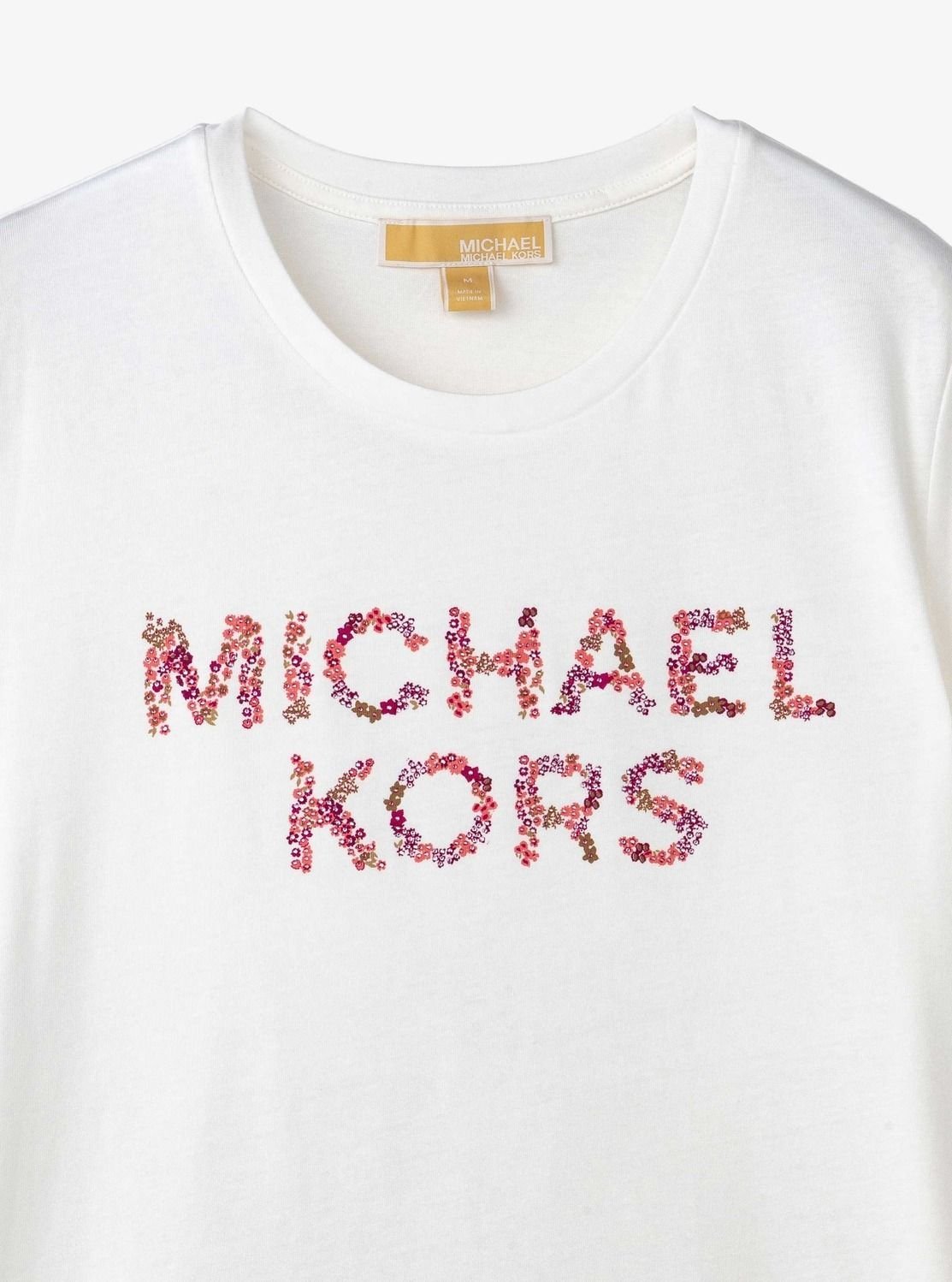 MK ブロッサム クラシック Tシャツ マイケルコース マイケル・コース トップス カットソー・Tシャツ ホワイト