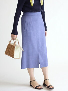 【SALE/50%OFF】SHIPS WOMEN シャークツイードスカート20SS◇ シップス スカート タイトスカート ベージュ ブラウン ブルー【送料無料】