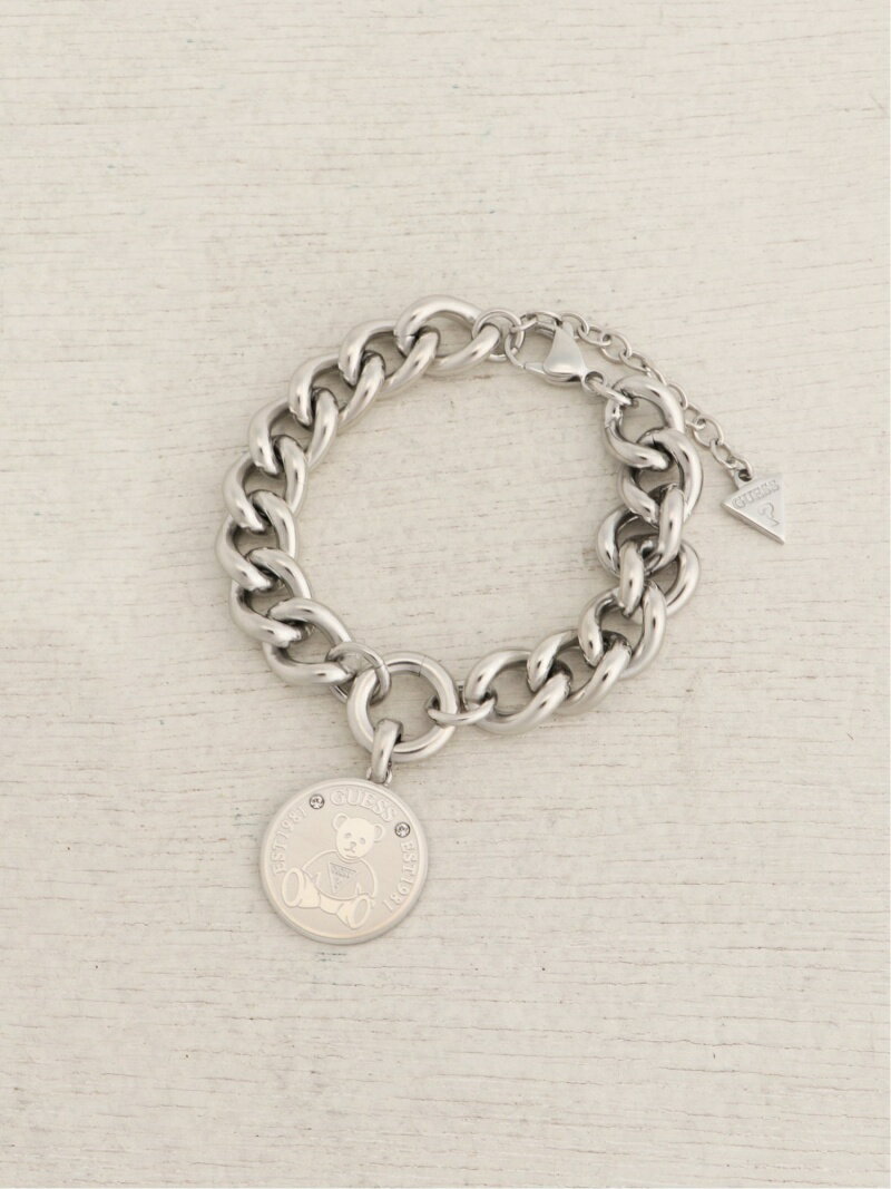 GUESS GUESS ブレスレット (W)Bear Coin Curb Chain Bracelet ゲス アクセサリー・腕時計 ブレスレット・バングル シルバー【送料無料】