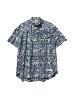 Lahaina Sailor Short Sleeve Button Down Shirt HHOVIA0611: Pink Lahaina Sailor Short Sleeve Button Down Shirt HHOVIA0611: Pink