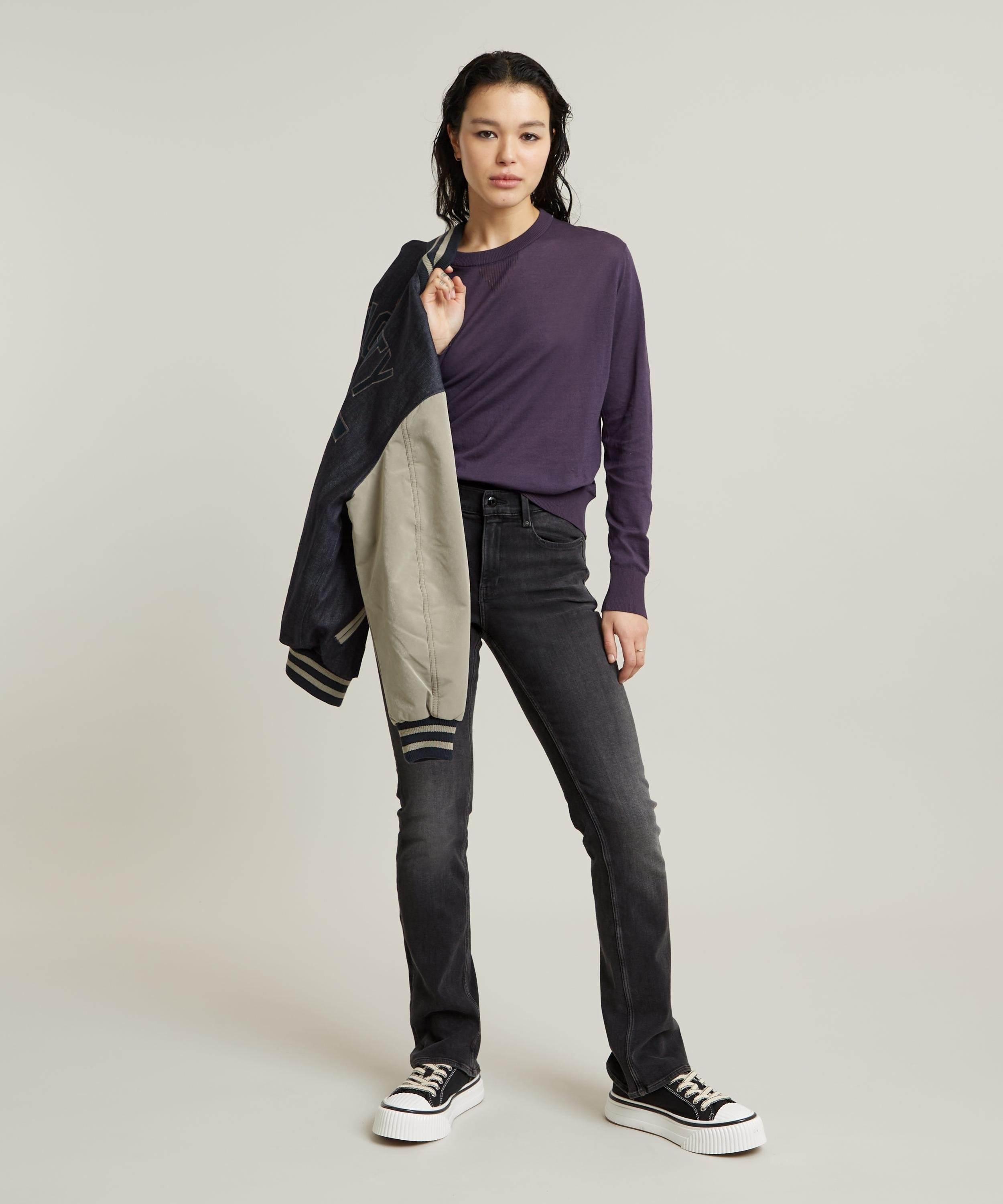 【公式ショップ】NOXER BOOTCUT JEANS/ブーツカットジーンズ ジースターロゥ パンツ ジーンズ・デニムパンツ ブラック
