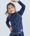 devirock UVカット スクール用 Tシャツ型 長袖ラッシュガード スクール水着 25SS デビロック 水着・スイムグッズ 水着 ホワイト ネイビー グリ...