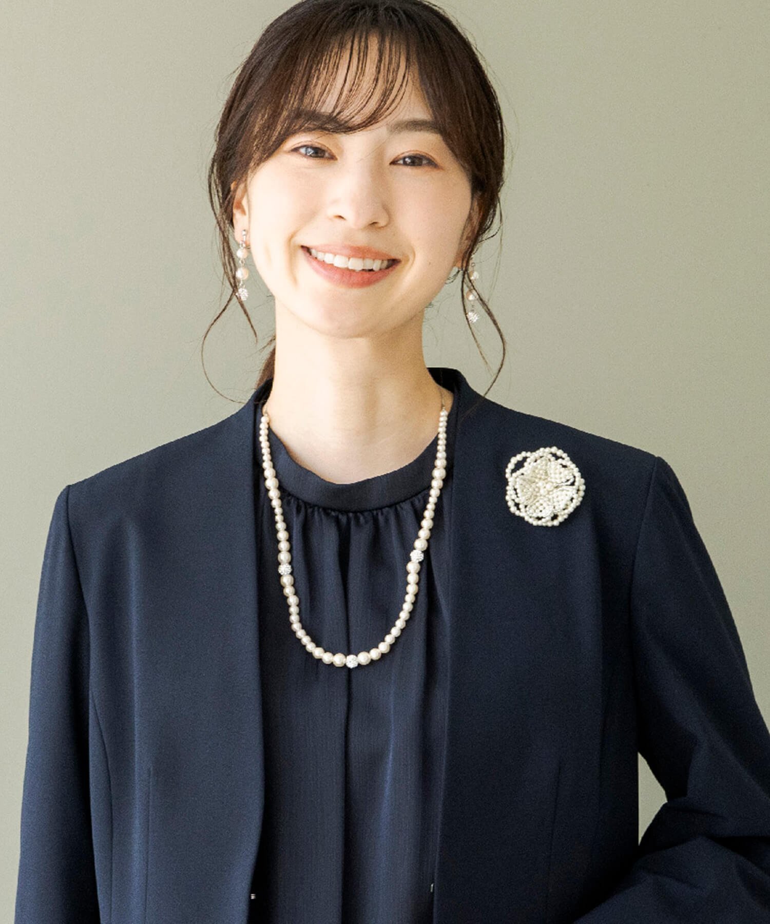 TOKYO SOIR 胸元に春を呼ぶ,パールブローチ 入学式 卒業式 セレモニー 結婚式 トウキョウソワール アクセサリー・腕時計 ブローチ・コサージュ・バッジ ホワイト【送料無料】