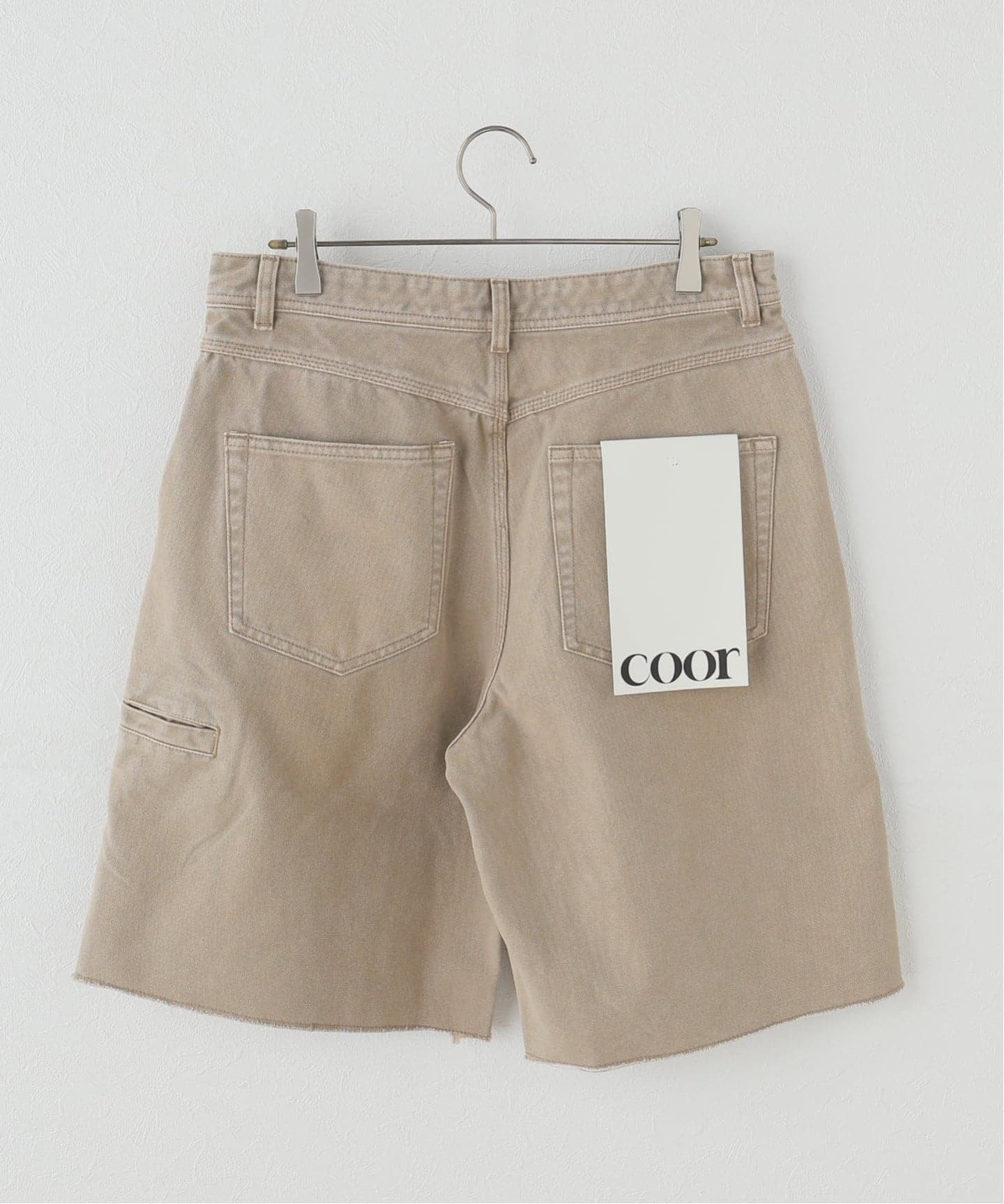 JOURNAL STANDARD 【COOR / クアー】OVER DYED BERMUDA DOUBLE KNEE PANTS ジャーナル スタンダード パンツ スラックス・ドレスパンツ ベージュ
