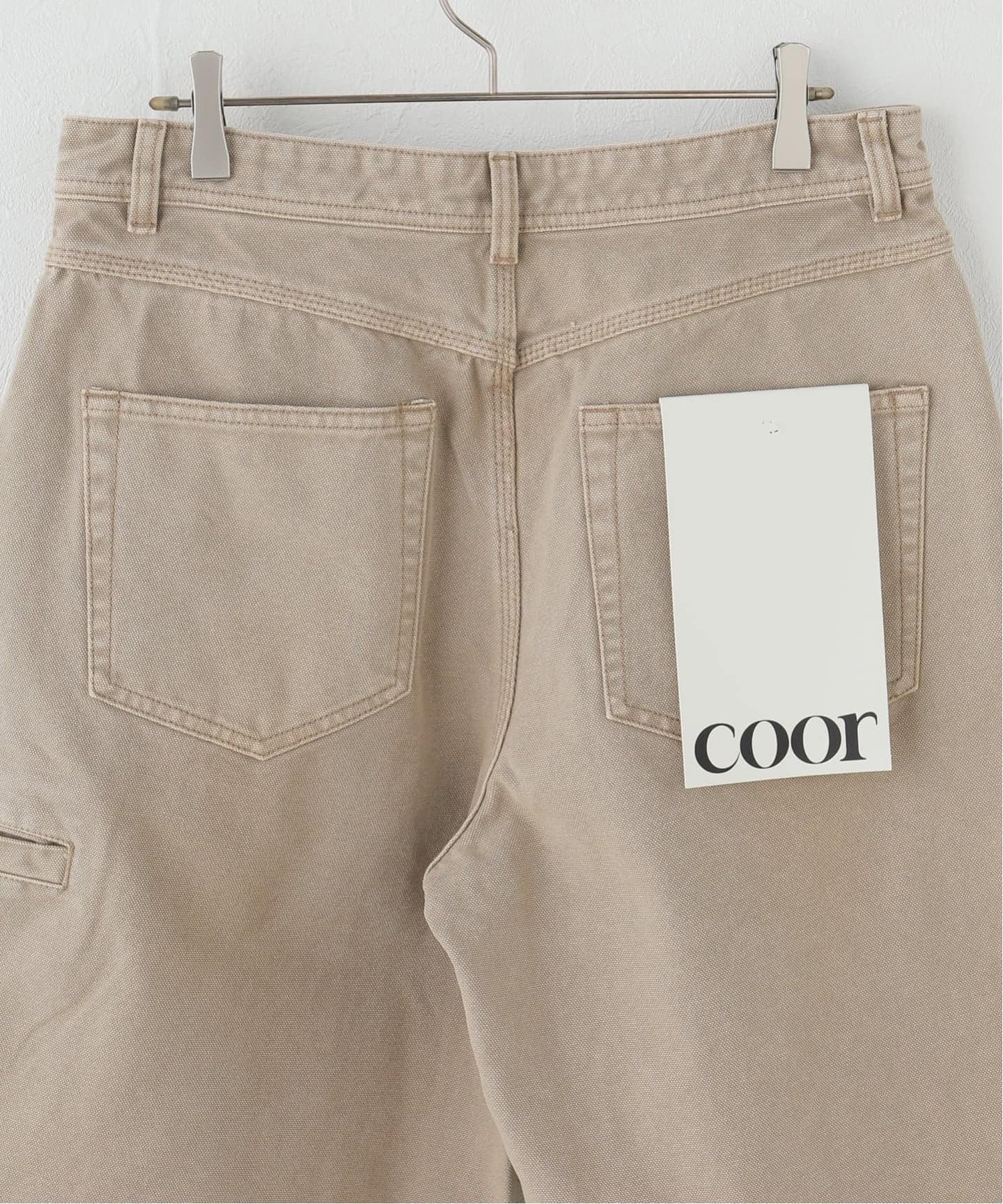 JOURNAL STANDARD 【COOR / クアー】OVER DYED BERMUDA DOUBLE KNEE PANTS ジャーナル スタンダード パンツ スラックス・ドレスパンツ ベージュ