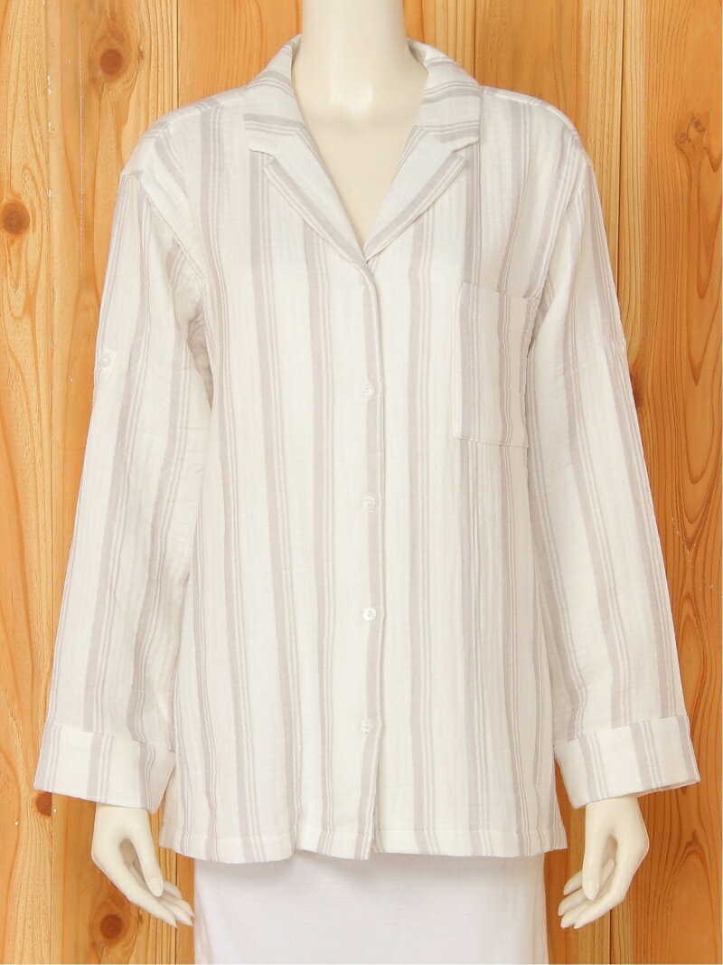 【SALE／30%OFF】gelato pique トリプルガーゼシャツ ジェラートピケ インナー・ルームウェア パジャマ グレー ネイビー【送料無料】のサムネイル