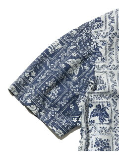 Fun Lahaina Sailor Short Sleeve Button Down Shirt HHOVIA0612: White Fun Lahaina Sailor Short Sleeve Button Down Shirt HHOVIA0612: White