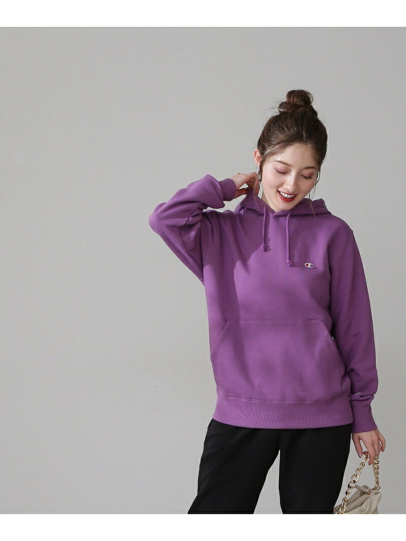 N. Natural Beauty Basic [Champion] フーデッドスウェット エヌ ナチュラルビューティーベーシック* トップス カットソー・Tシャツ ホワイト ブラック パープル【送料無料】