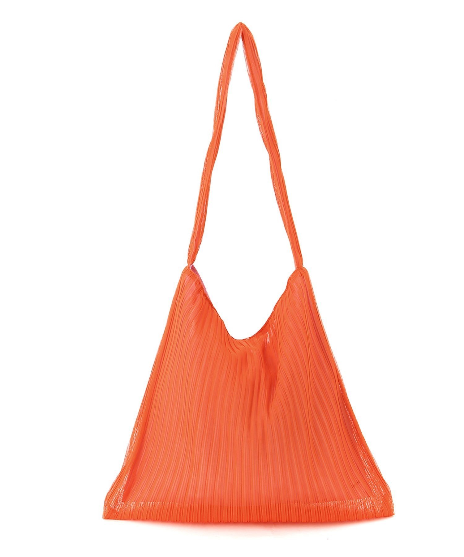 【SALE／60%OFF】Casselini Casselini/ブリーツチュールトート キャセリーニ バッグ トートバッグ オレンジ ネイビー ホワイトのサムネイル