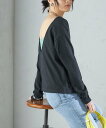 【SALE/65%OFF】SHIPS WOMEN 《予約》【SHIPS別注】onit:<手洗い可能>ラフィ 天竺 バック オープン ロング スリーブ◆ シップス トップス カットソー・Tシャツ イエロー ブラック