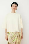 HeRIN.CYE Box knit tops ヘリンドットサイ トップス カットソー・Tシャツ ホワイト ブラック【送料無料】