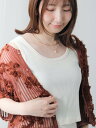 【SALE/55%OFF】Te chichi TERRASSE 【抗菌防臭】クロップドタンクトップ《2025summer catalog item》 テチチ ト...
