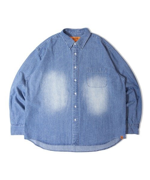 SELECT BRANDS UNIVERSAL OVERALL/ユニバーサルオーバーオール DENIM L/S SHIRT(MENS) ジャックローズ トップス シャツ・ブラウス ブルー