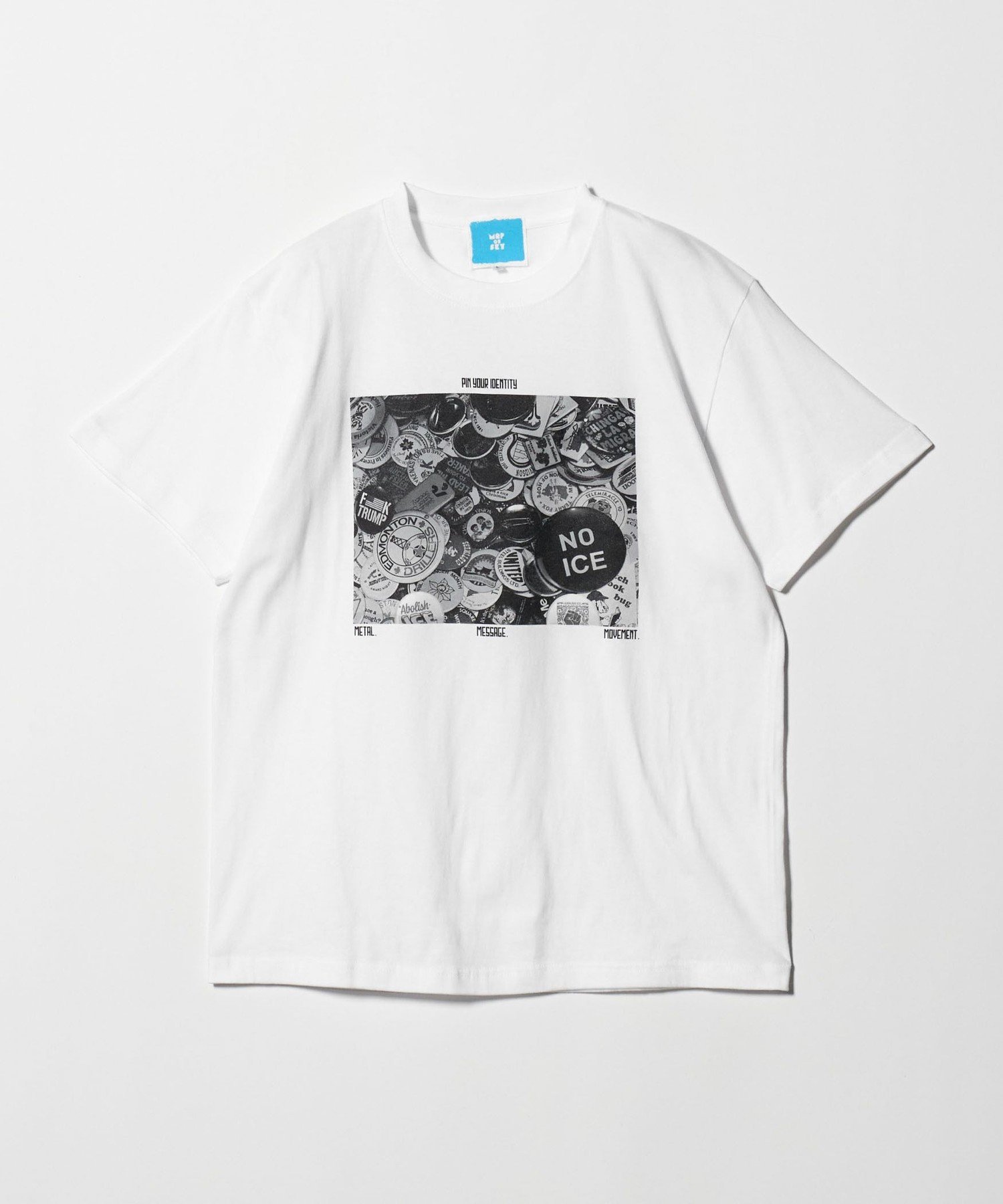 ＜MAP OF SKY＞PINS プリント Tシャツ ビューティー＆ユース ユナイテッドアローズ トップス カットソー・Tシャツ ホワイト