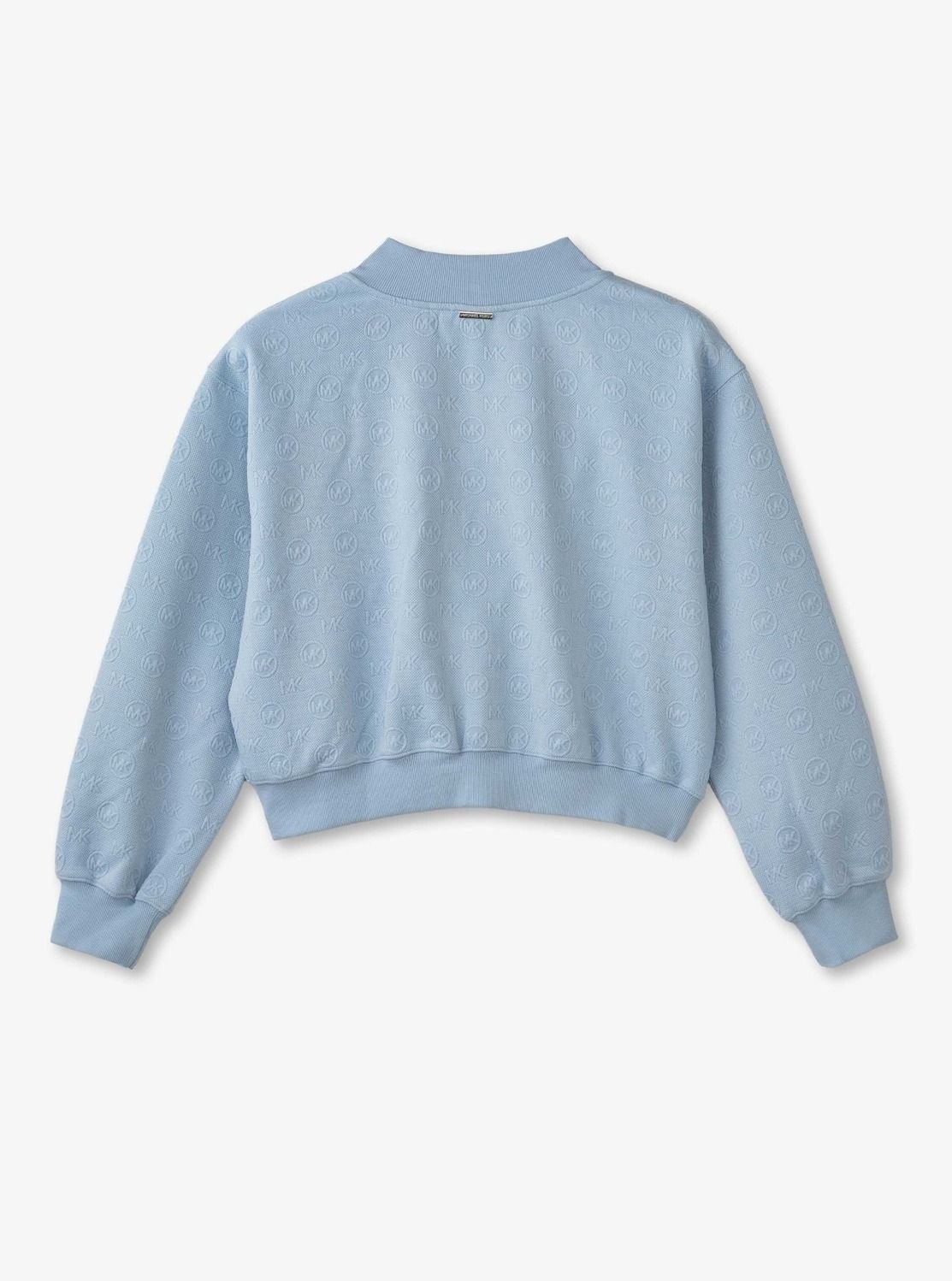 Vネック クロップ MKサークルロゴ トップス マイケルコース マイケル・コース トップス カットソー・Tシャツ ブルー